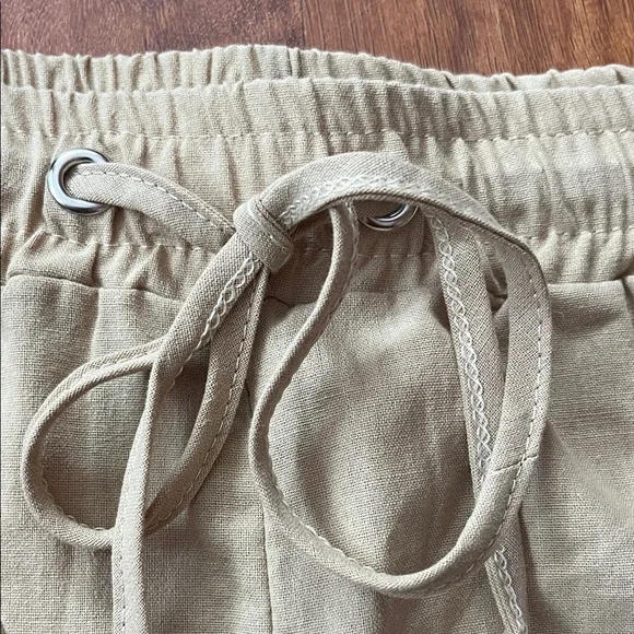 2 new Amazon Burgundy and Tan Drawstring Pants - Picture 15 of 16